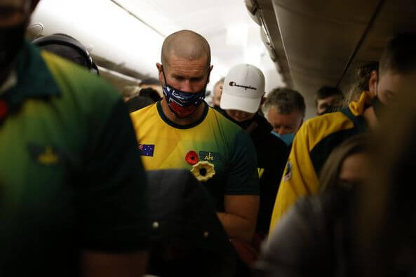 Invictus Team Australia ANZAC Service plane 2022