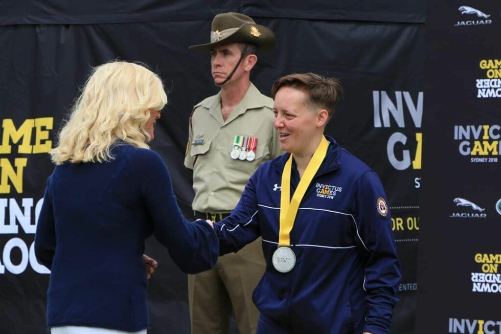 Mark Beard volunteering IG18-cycling-ceremony