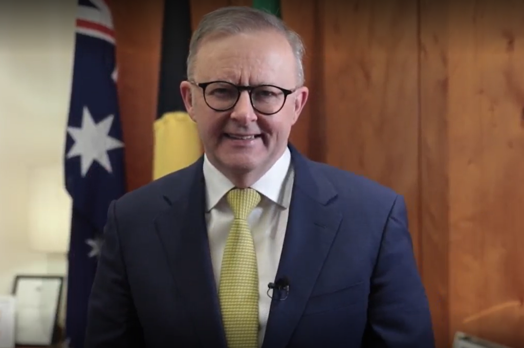 The Hon Anthony Albanese Prime Minister Australia supporting Invictus Team Dusseldorf 2023