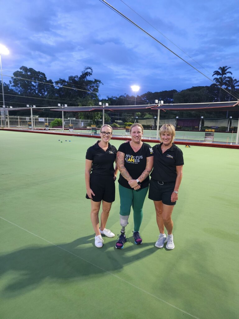 Ainsley Hooker with Invictus Australia staff