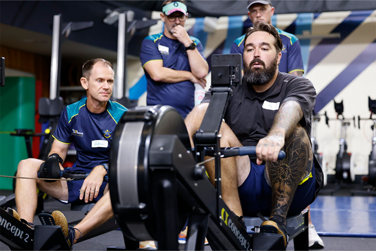 ASP Warrior Games Selection Camp Indoor Rowing