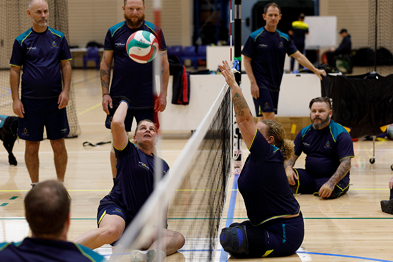 Warrior Games Training Camp 2 Sitting Volleyball